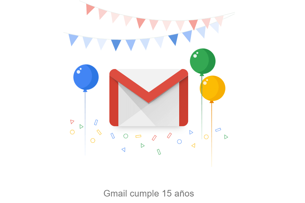 Gmail cumple 15 años y lo celebra con nuevas funciones
